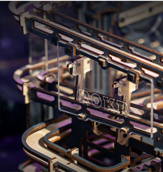 Marble Night City 3D Wooden Puzzle & Waterwheel Model