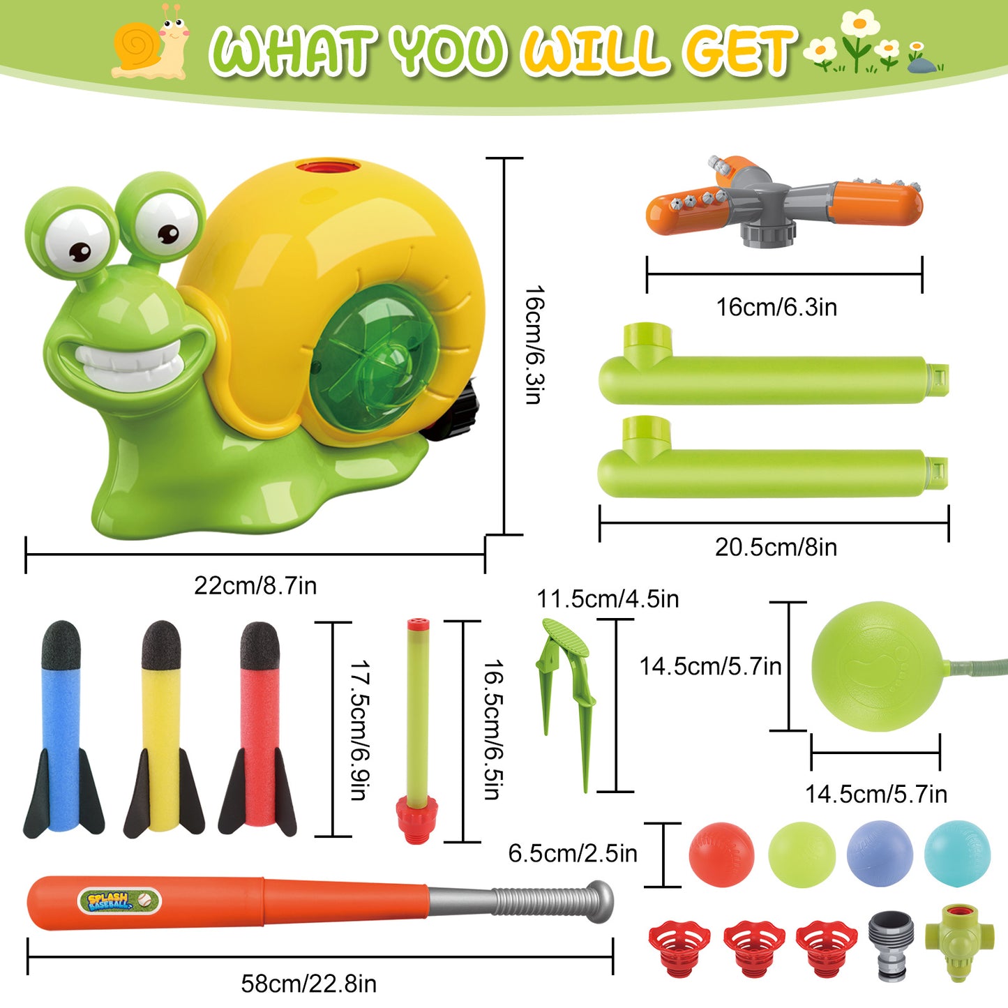 Water Sprinkler Toy for Kids β Yellow Edition