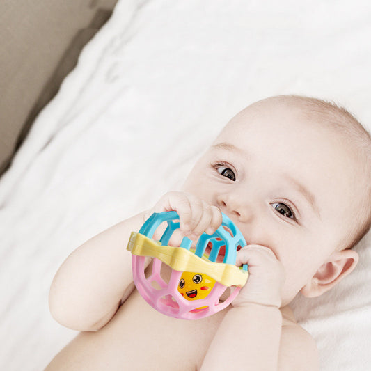 Baby Can Chew Teether 0-3 Grasp Exercise Rattle Toy