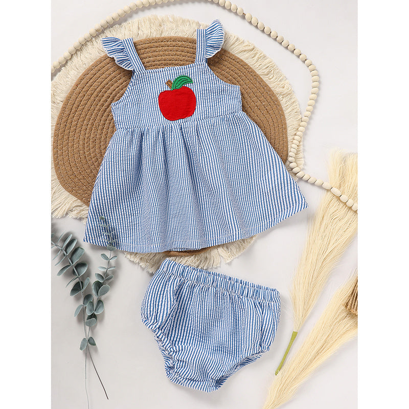 Summer Ruffle Sleeves Top & Shorts Set