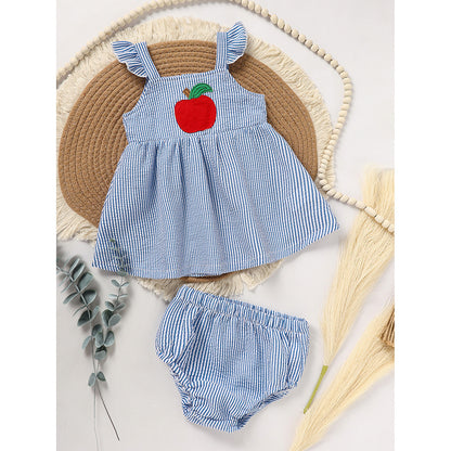 Summer Ruffle Sleeves Top & Shorts Set