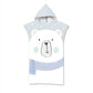 Kids Cartoon Animal Hooded Beach Towel