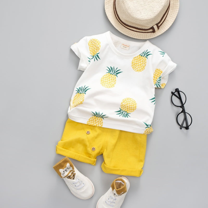 Summer Short-Sleeved Two-Piece Suit