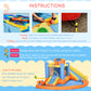 5-in-1 Bounce House Water Park Jumping Castle With Water Pool, Slide,