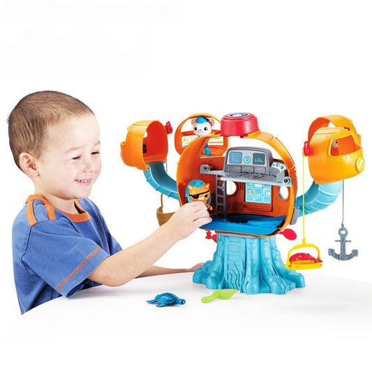 Small Submarine Column Toy Octopus Castle