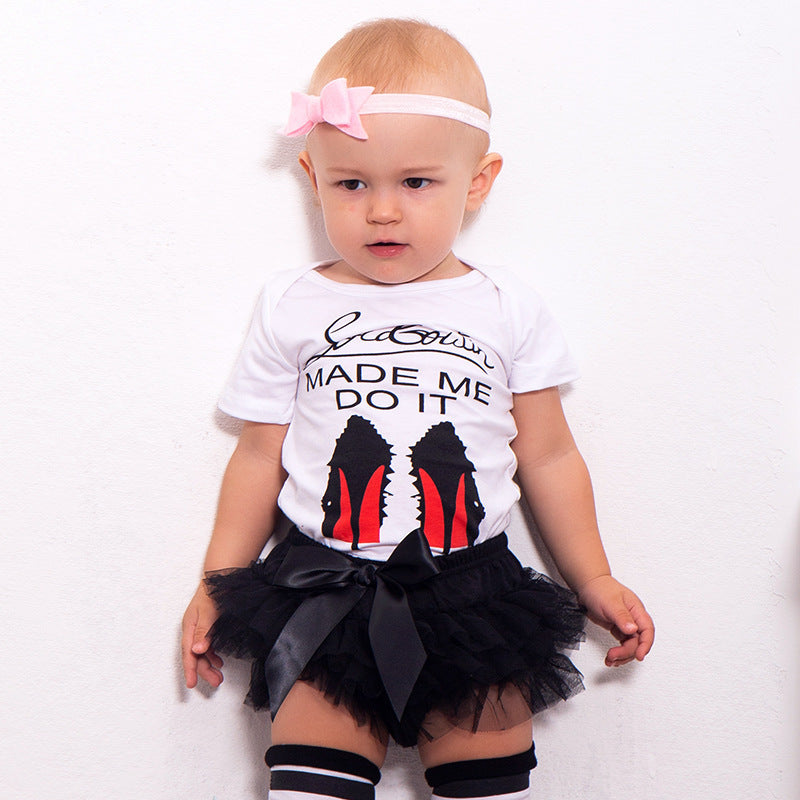 Baby Girls Cartoon Summer Clothes Set