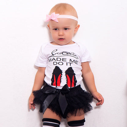 Baby Girls Cartoon Summer Clothes Set