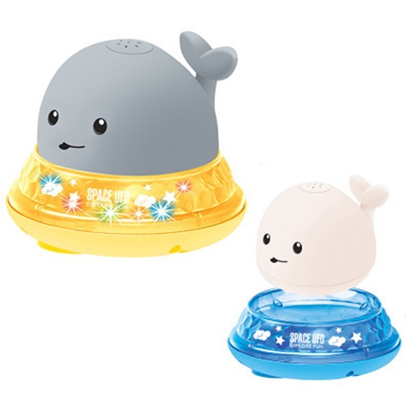 Baby Cartoon Whale Bath Toy – Floating Fun with Lights &amp; Music