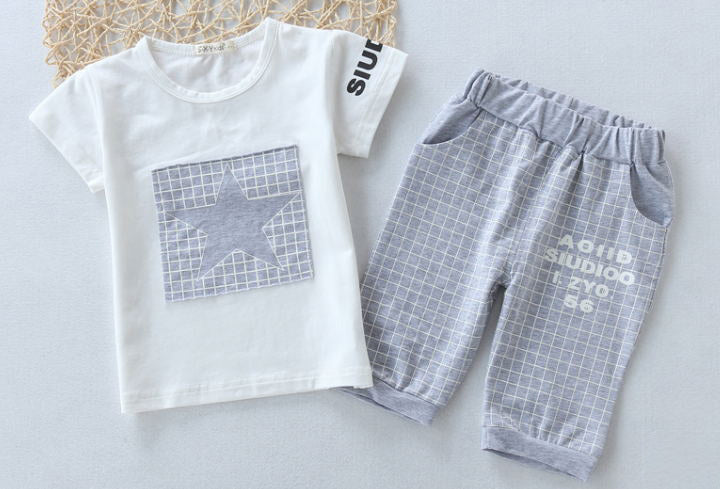 Star Printed Summer Clothes Set