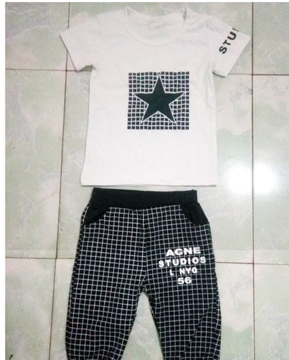 Star Printed Summer Clothes Set