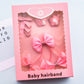Girl Princess Bow Hairpin Combo Set