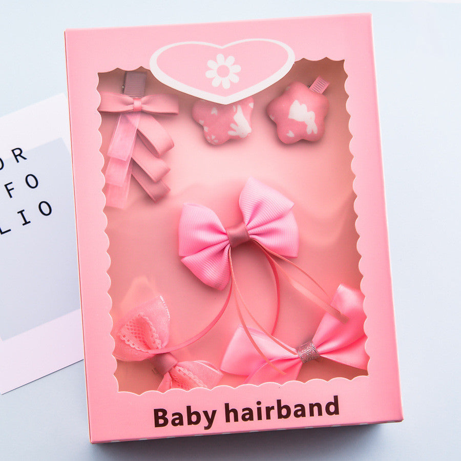 Girl Princess Bow Hairpin Combo Set