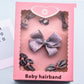 Girl Princess Bow Hairpin Combo Set