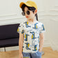 Cartoon Modal Kids Print Short Sleeve
