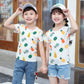 Cartoon Modal Kids Print Short Sleeve