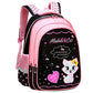 Kids School Cute Cat Print Backpack Bag