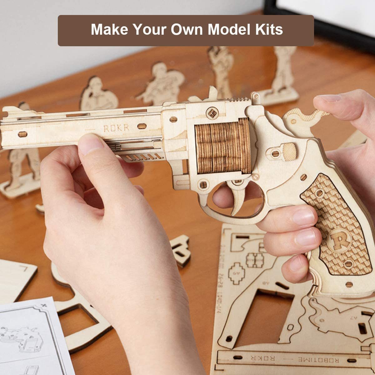 Robotime Gun Blocks Model Building Kit – Kids’ Gift