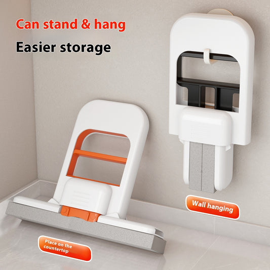 Handheld Mini Foldable Desktop Mop Small Cotton Mops Sponge Cleaning Tool For Bathroom Kitchen Desktop Glass Living Room Car