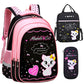 Kids School Cute Cat Print Backpack Bag