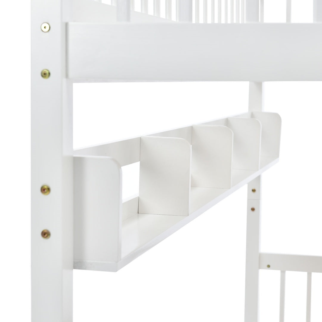 Kids Wooden Bunk Bed with Slide &amp; Storage – Fun Meets Function!
