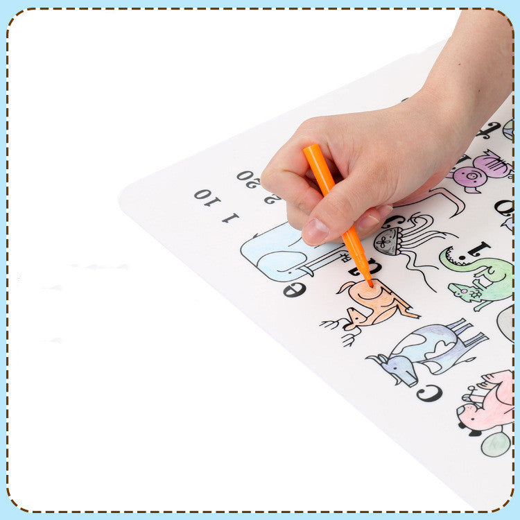 Foldable Waterproof Kids Coloring Portable Silicone Mat