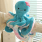 Octopus Plush Toy With Suction Cup Cute Oversized Tentacles