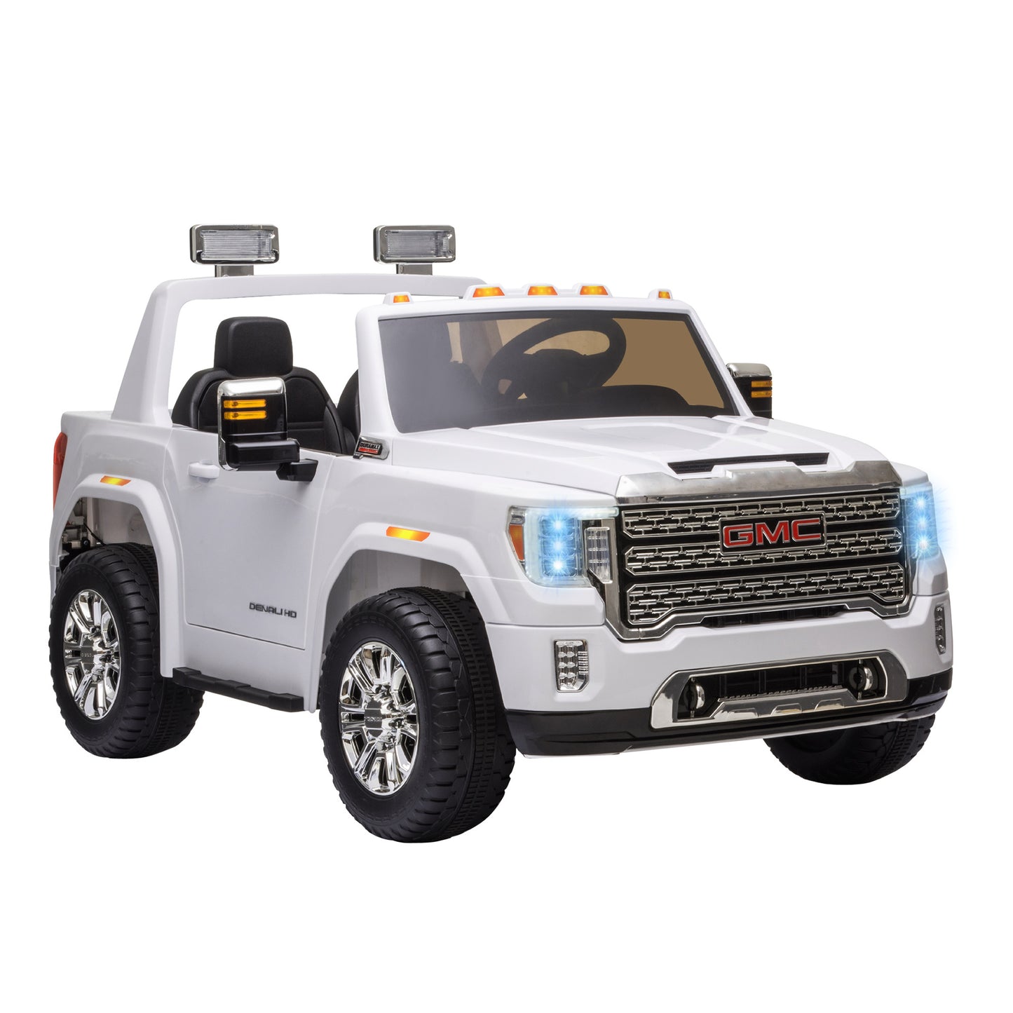 12V Battery Kids GMC Sierra HD Ride On Toy With Remote Control