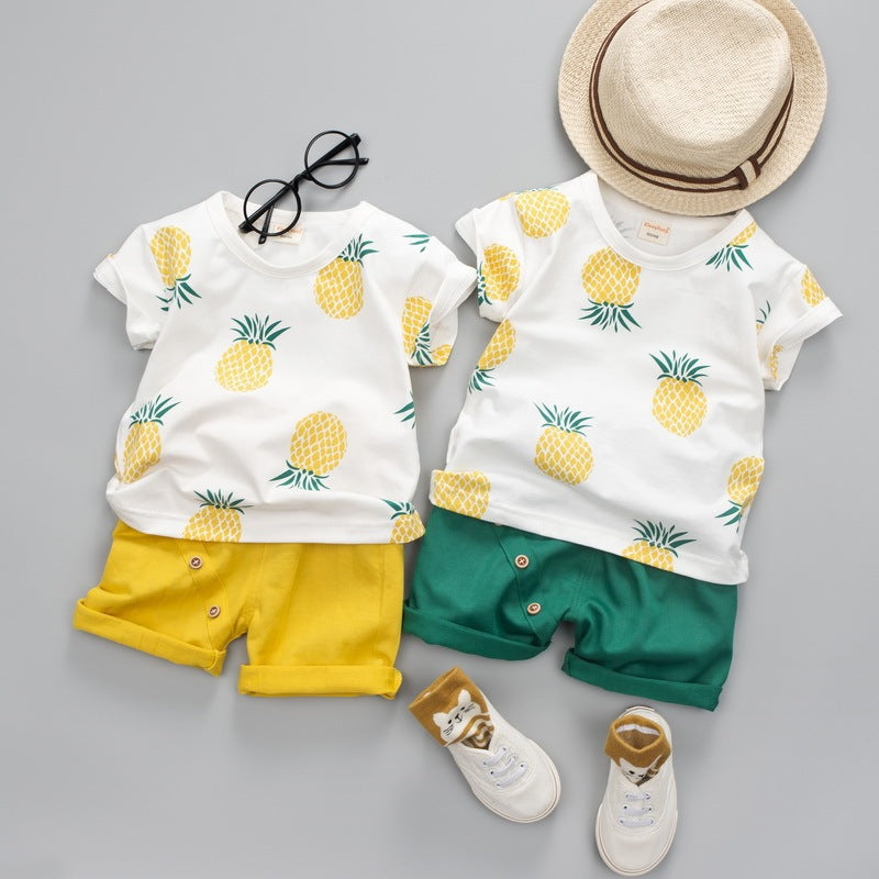 Summer Short-Sleeved Two-Piece Suit