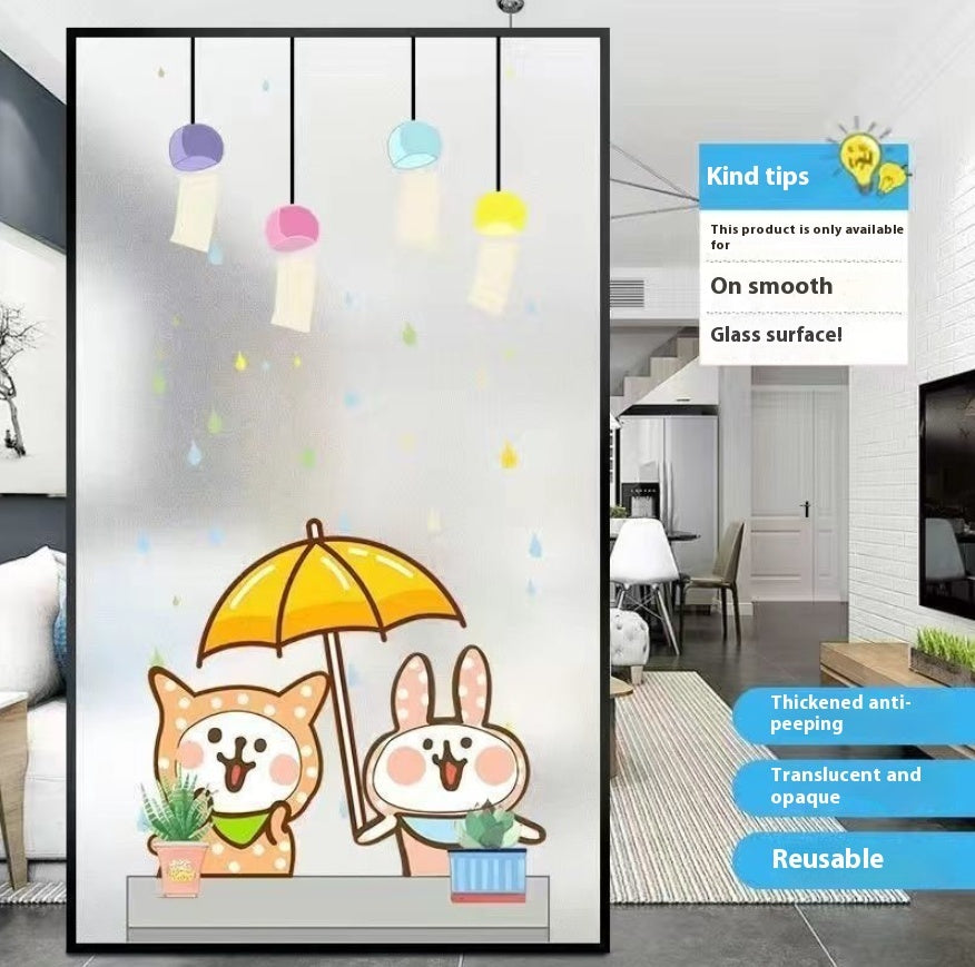 Trending Cartoon Cat Glass Stickers