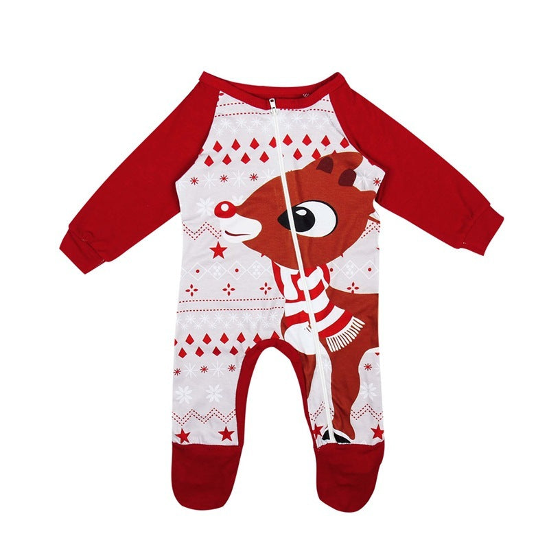 Kidzoo Christmas Family Matching Fox Pajamas Set