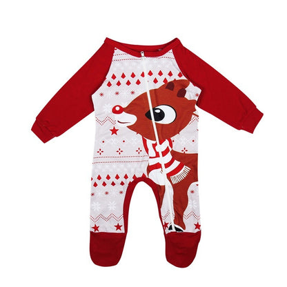 Kidzoo Christmas Family Matching Fox Pajamas Set