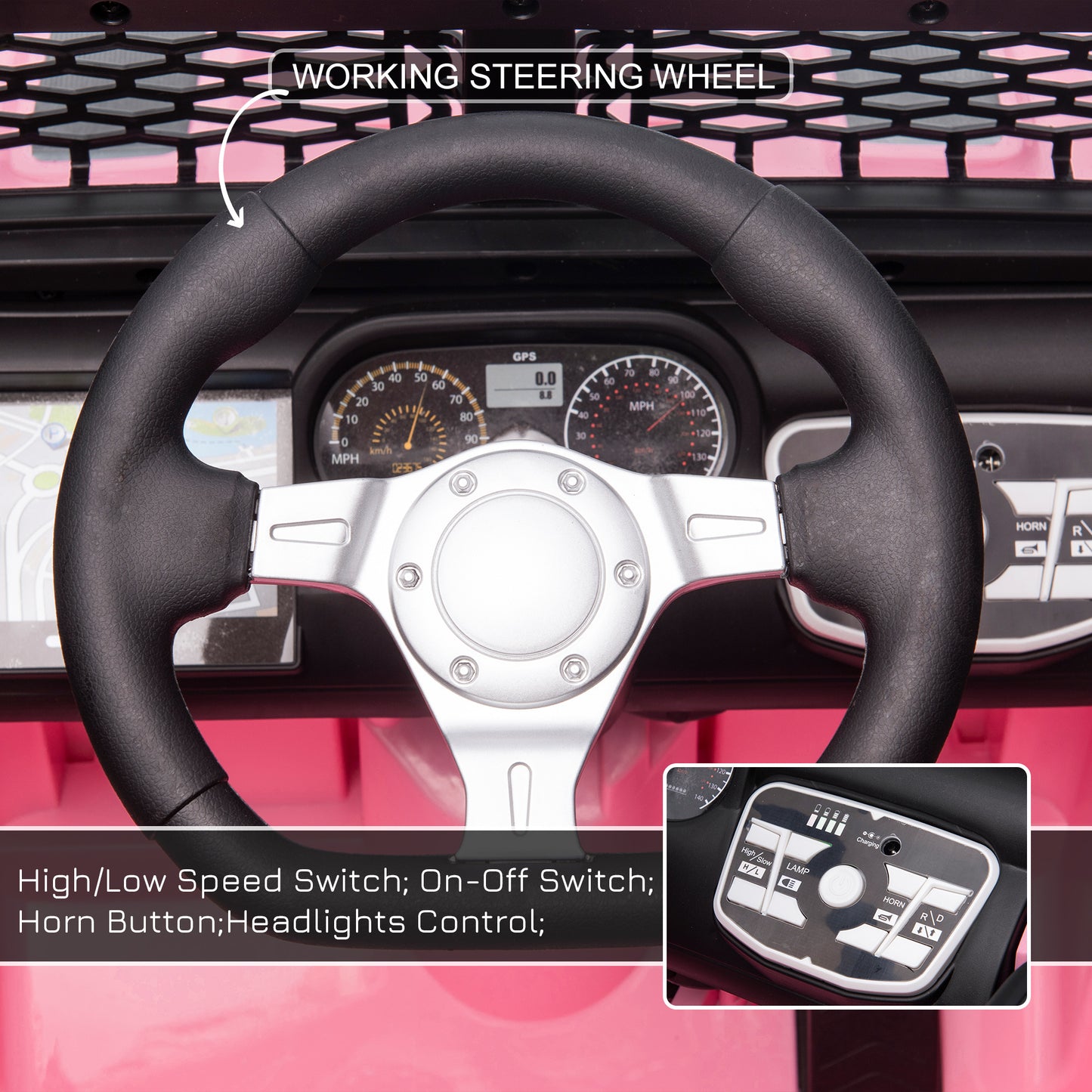 Electric Off-Road Truck 12V Kids Ride-On – With Remote Control &amp; MP3 Music