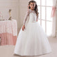 Kids Long Flower Girl Dress Dress