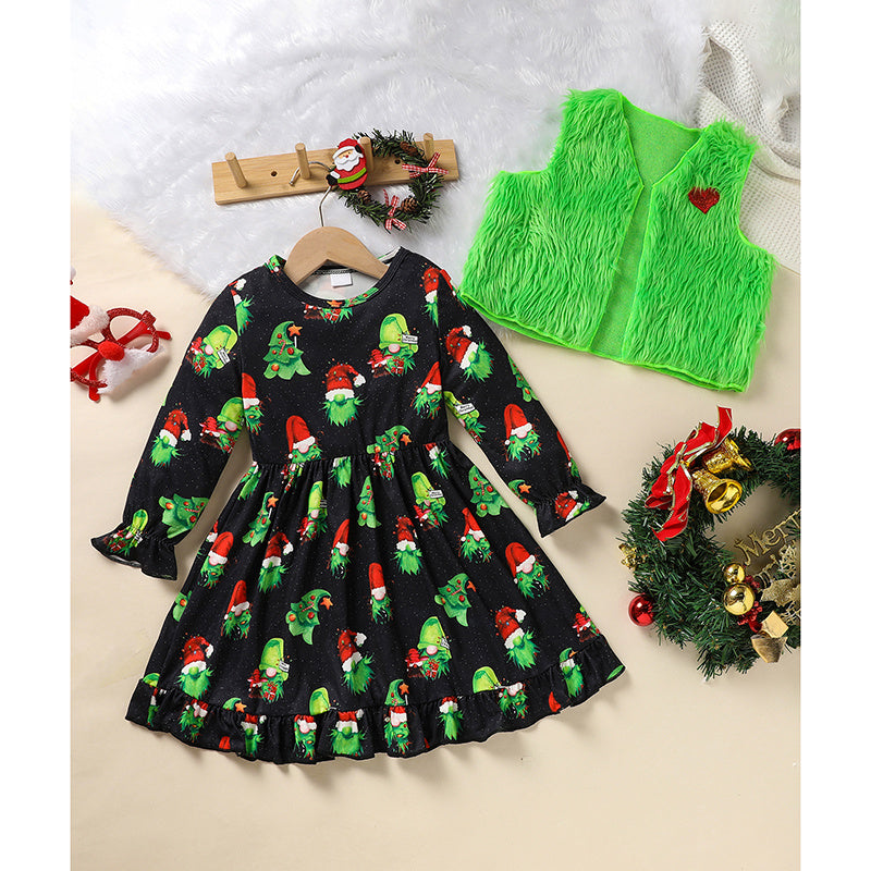 Toddler Christmas Party Dress Set