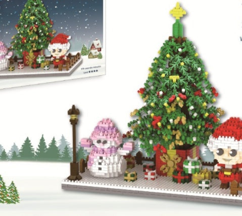 Micro Mini Blocks – Father Christmas &amp; Holiday Set