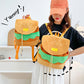 Cute Hamburger Plush Backpack – Fun &amp; Soft for Kids