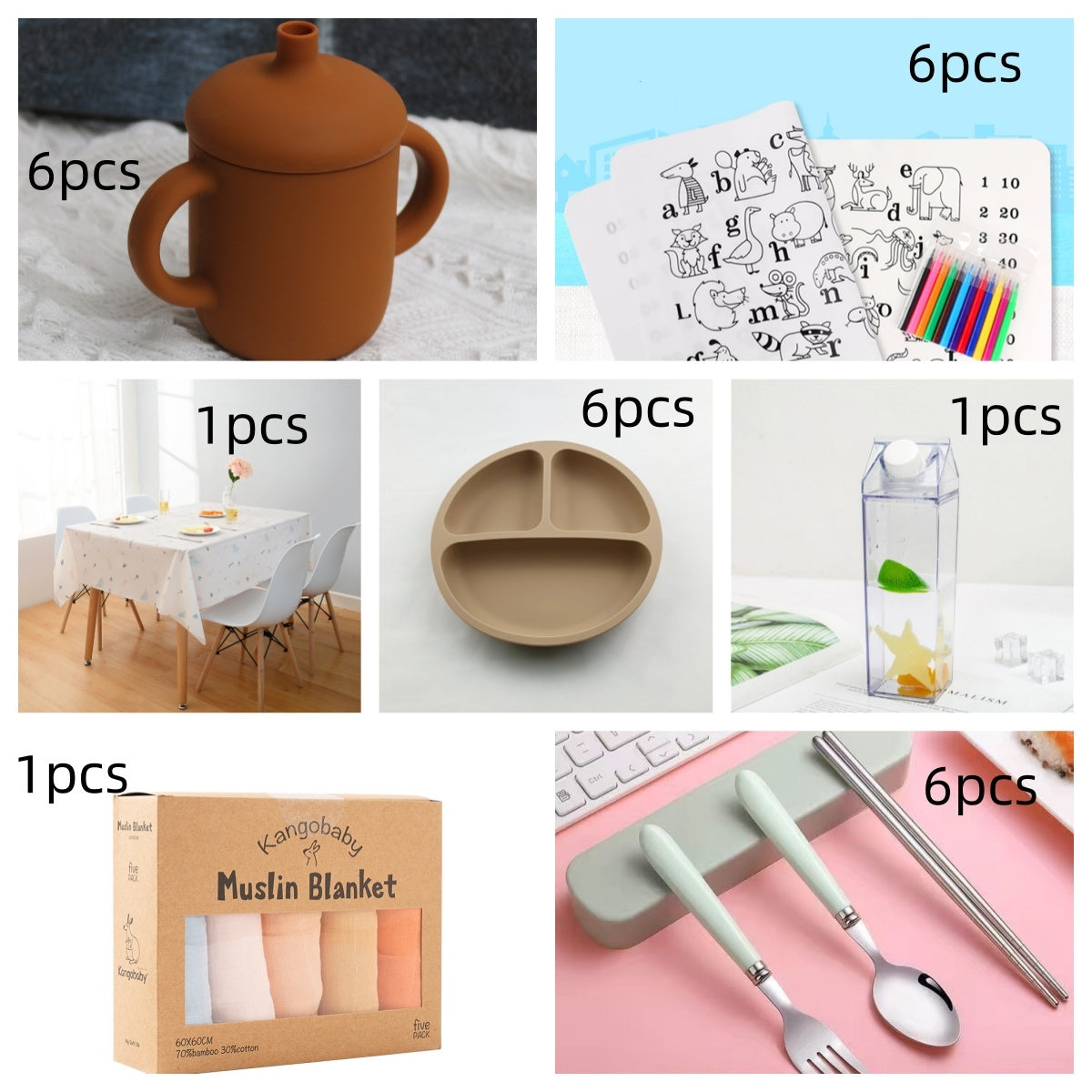 Foldable Waterproof Kids Coloring Portable Silicone Mat