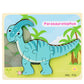 Baby Wooden Dinosaur 3D Puzzle – Montessori Learning Fun!
