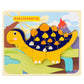 Baby Wooden Dinosaur 3D Puzzle – Montessori Learning Fun!