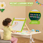 VEVOR 3-in-1 Tabletop Kids Art Easel – Magnetic Whiteboard &amp; Chalkboard