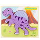 Baby Wooden Dinosaur 3D Puzzle – Montessori Learning Fun!