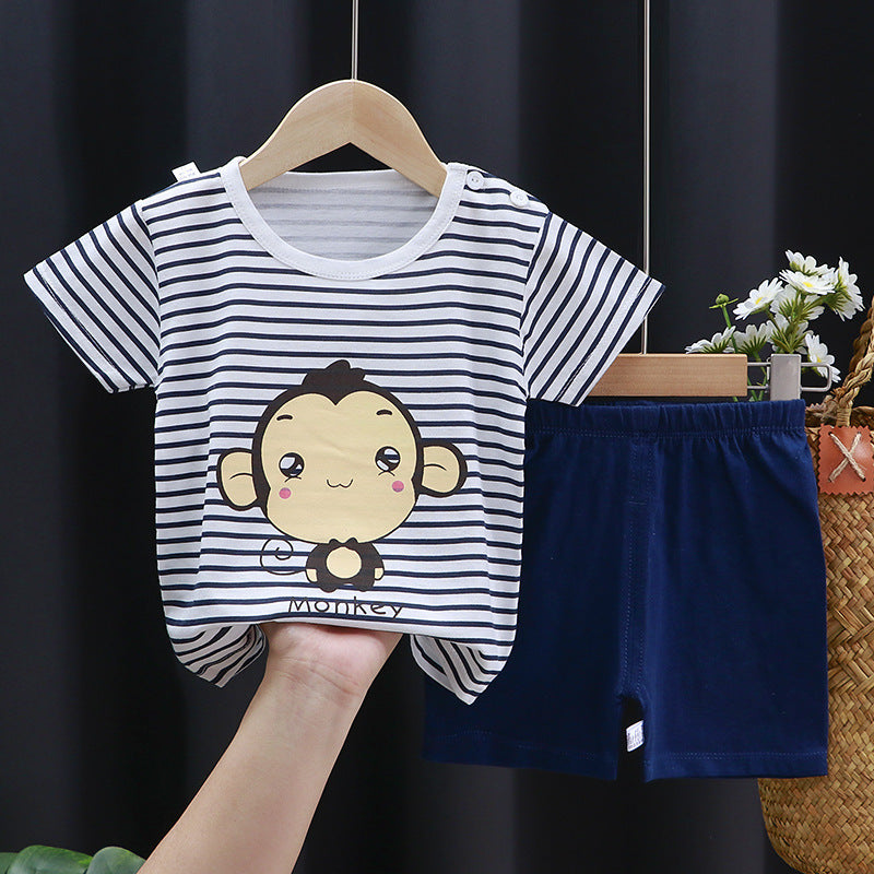 Boy and Girl Pure Cotton Korean-Style T-Shirt