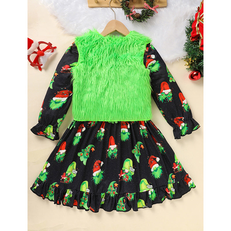Toddler Christmas Party Dress Set