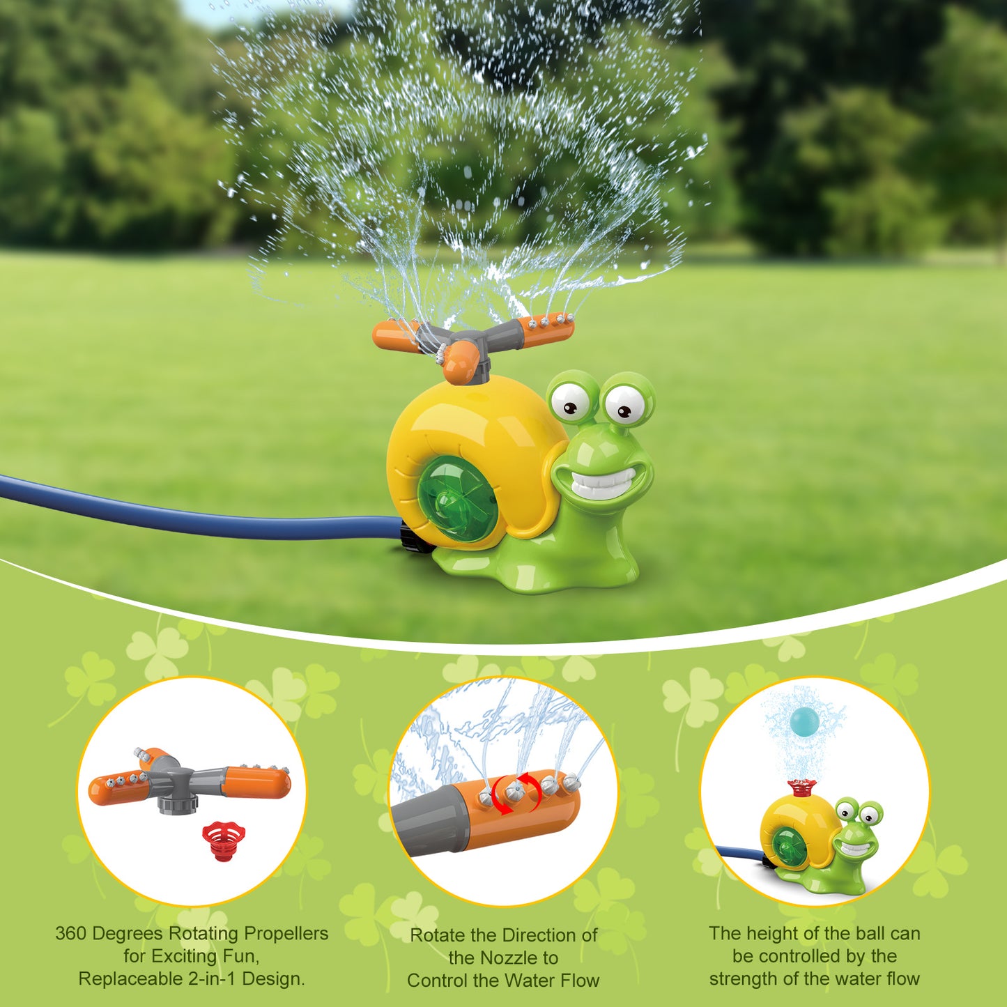 Water Sprinkler Toy for Kids – Yellow Edition