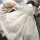 Big Kids Long-sleeved Princess Lace Dress
