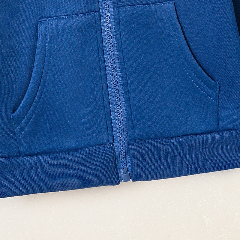 Toddler Girl Zip-Up Hoodie Jacket – “Sorry or Whatever” Letter Print