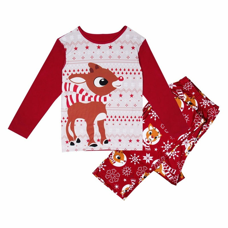 Kidzoo Christmas Family Matching Fox Pajamas Set