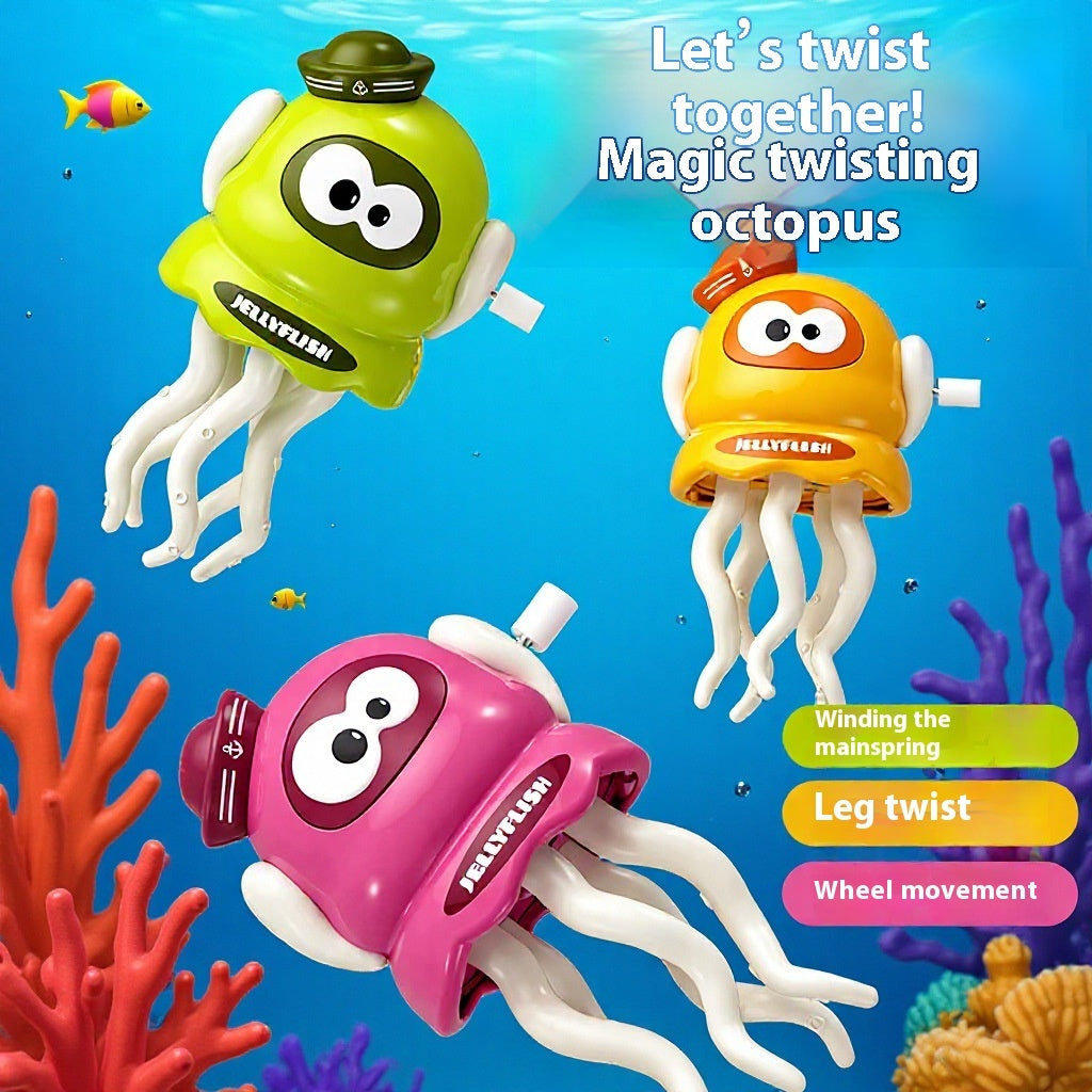Magic Clockwork Dancing Octopus Dance Twist Wind-up Toy Yi