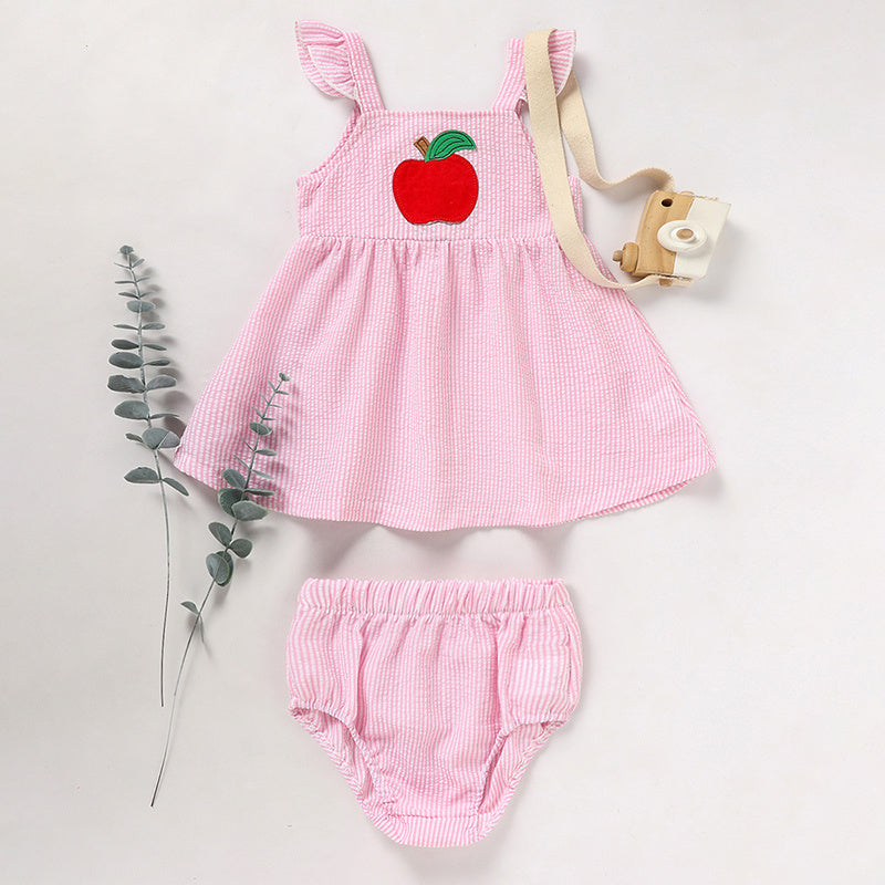 Summer Ruffle Sleeves Top & Shorts Set