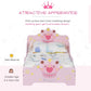 HOMCOM Princess Crown Toddler Bed – Sweet Dreams for Little Royals